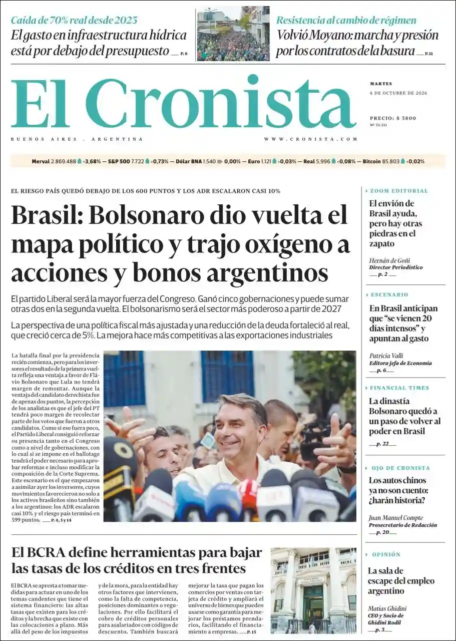 Estudios Max | EL MOLLENSE - Tapa del diario Cronista